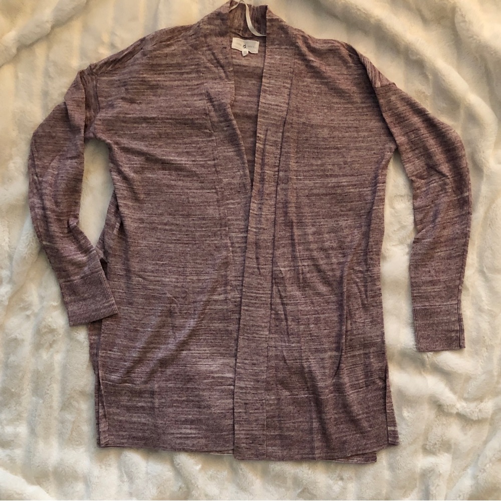 Lou & Grey Pink marked open cardigan, Sz XS